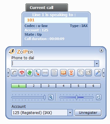 رجیستر کردن داخلی iax2 در تلفن zoiper