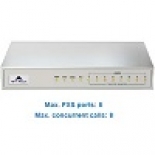 گیت وی Newrock نیوراک MX8A-8FXS برای اتصال 8 تلفن داخلی